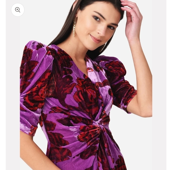 RHODE,  Leanna Dress‎ in Camellia Vine Crocus, Size Large - Picture 5 of 13